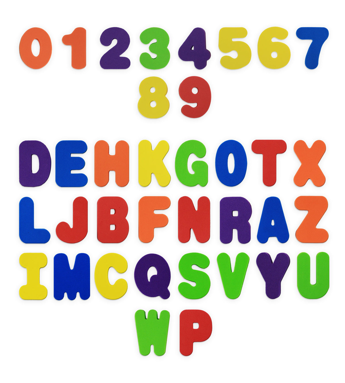 36-Piece Set. Stick-On Foam Letters & Numbers