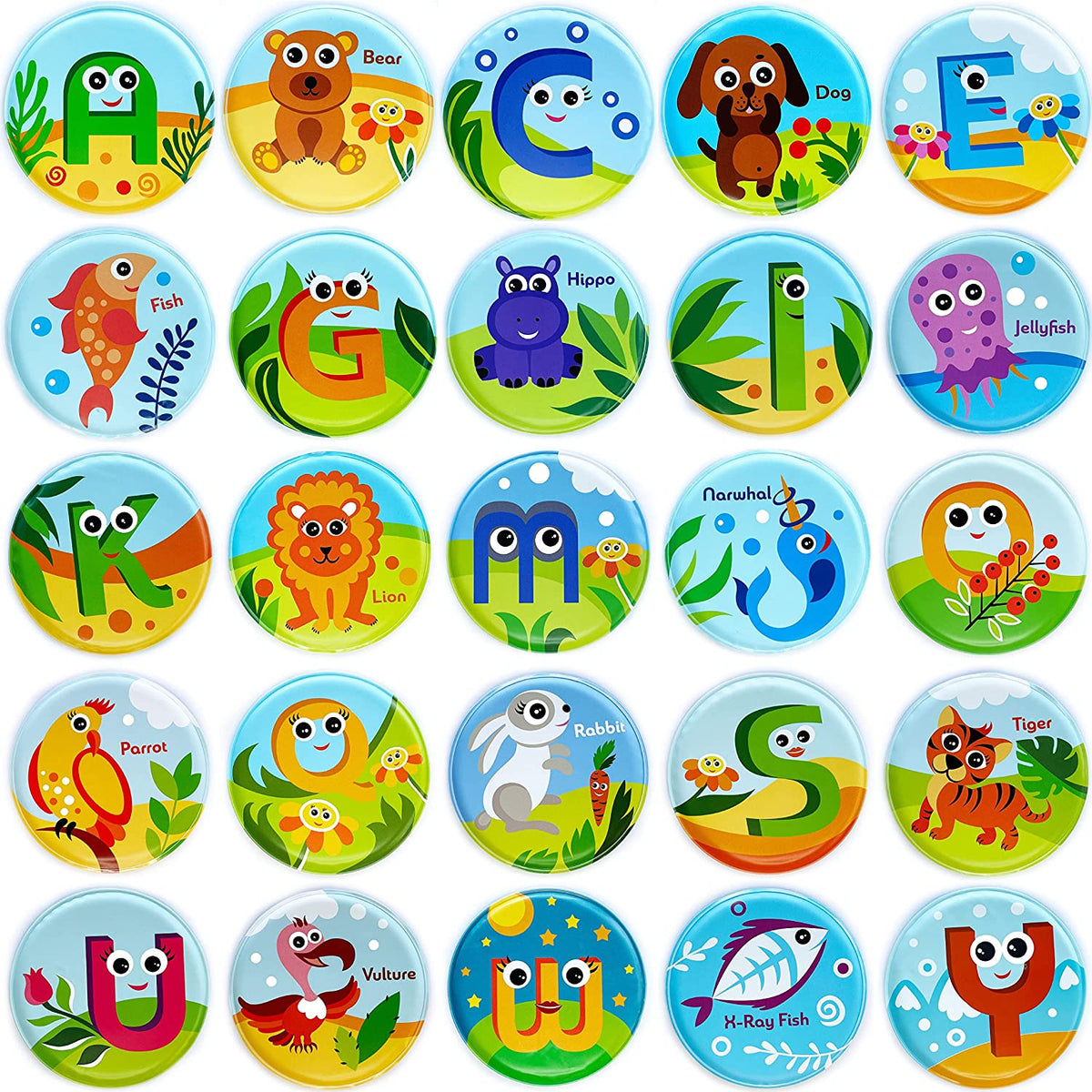 ABC Animal Bath Cards