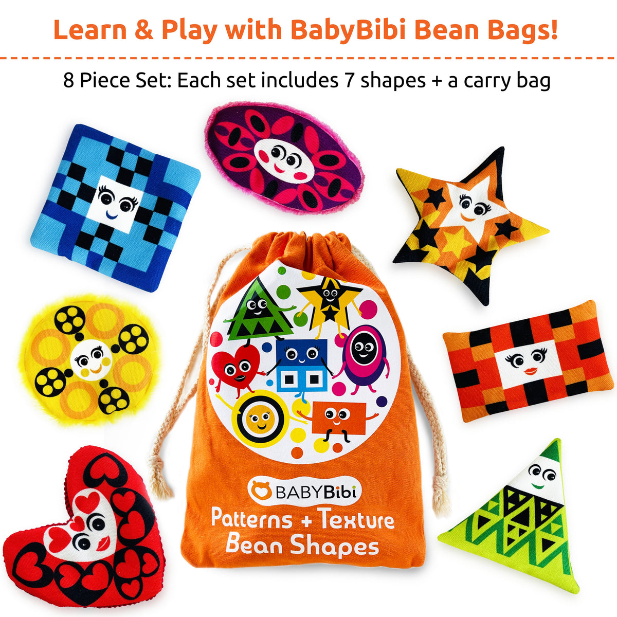 Bean Shapes with Graphics and Textures